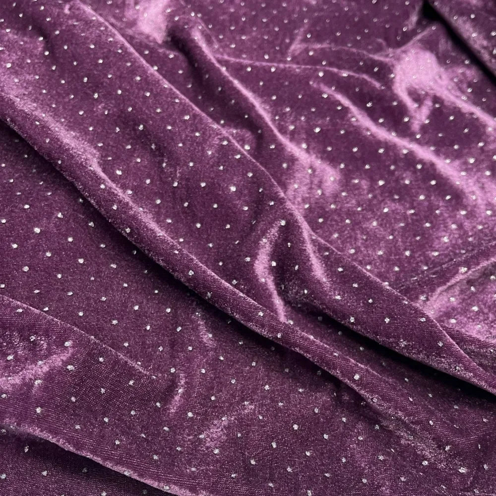 100 * 155cm High-Grade Elastic Gold Velvet Fabric Hot Drilling Light Diamond Cheongsam Dress Sports Suit Fabric by Meter