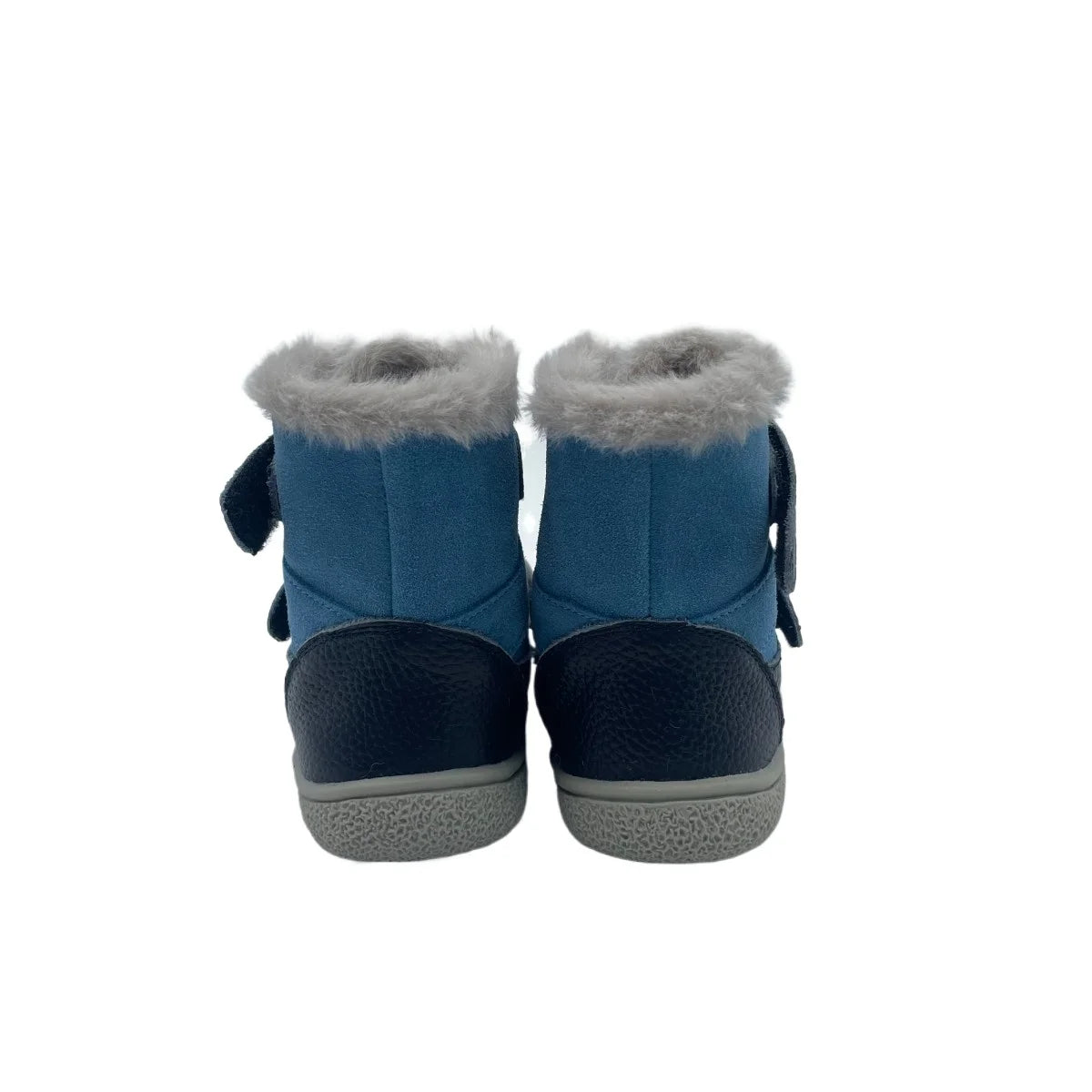 TipsieToes Top Brand Barefoot Genuine Leather Baby Toddler Girl Boy Kids Shoes For Fashion Winter Snow Boots 3 Straps Fur Inside