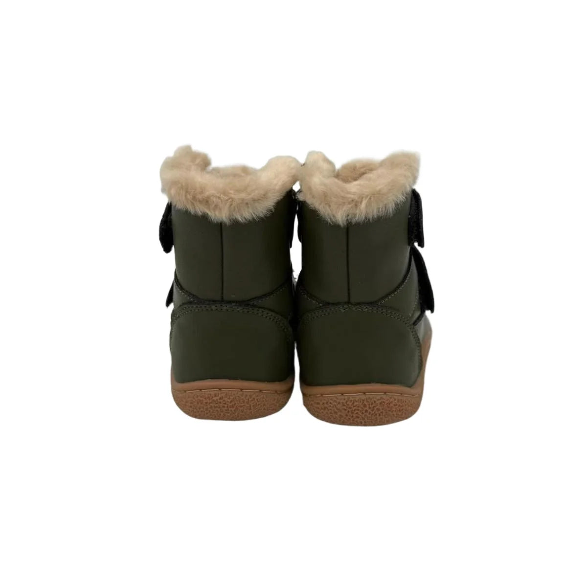 TipsieToes Top Brand Barefoot Genuine Leather Baby Toddler Girl Boy Kids Shoes For Fashion Winter Snow Boots 3 Straps Fur Inside