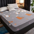 Waterproof Mattress Cover Cartoon Fitted Sheet Home Bedroom Bed Pad Protector Families with Pet Children (without Pillow Case)