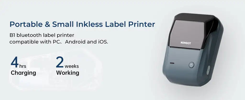 Niimbot B1 Portable Thermal Self-adhesive Labels Printer Mini Maker Pocket Printer Mobile Bluetooth Pocket Tag Price Machine NEW