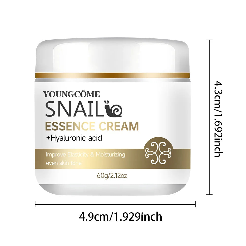 2pcs Snail essence cream with hyaluronic acid,Retinol Moisturizing Firming Lightening Repairing Smooth Skincare Whitening Creams